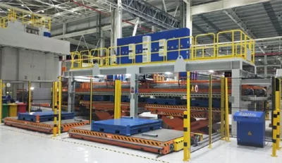 磁性料片堆垛系统